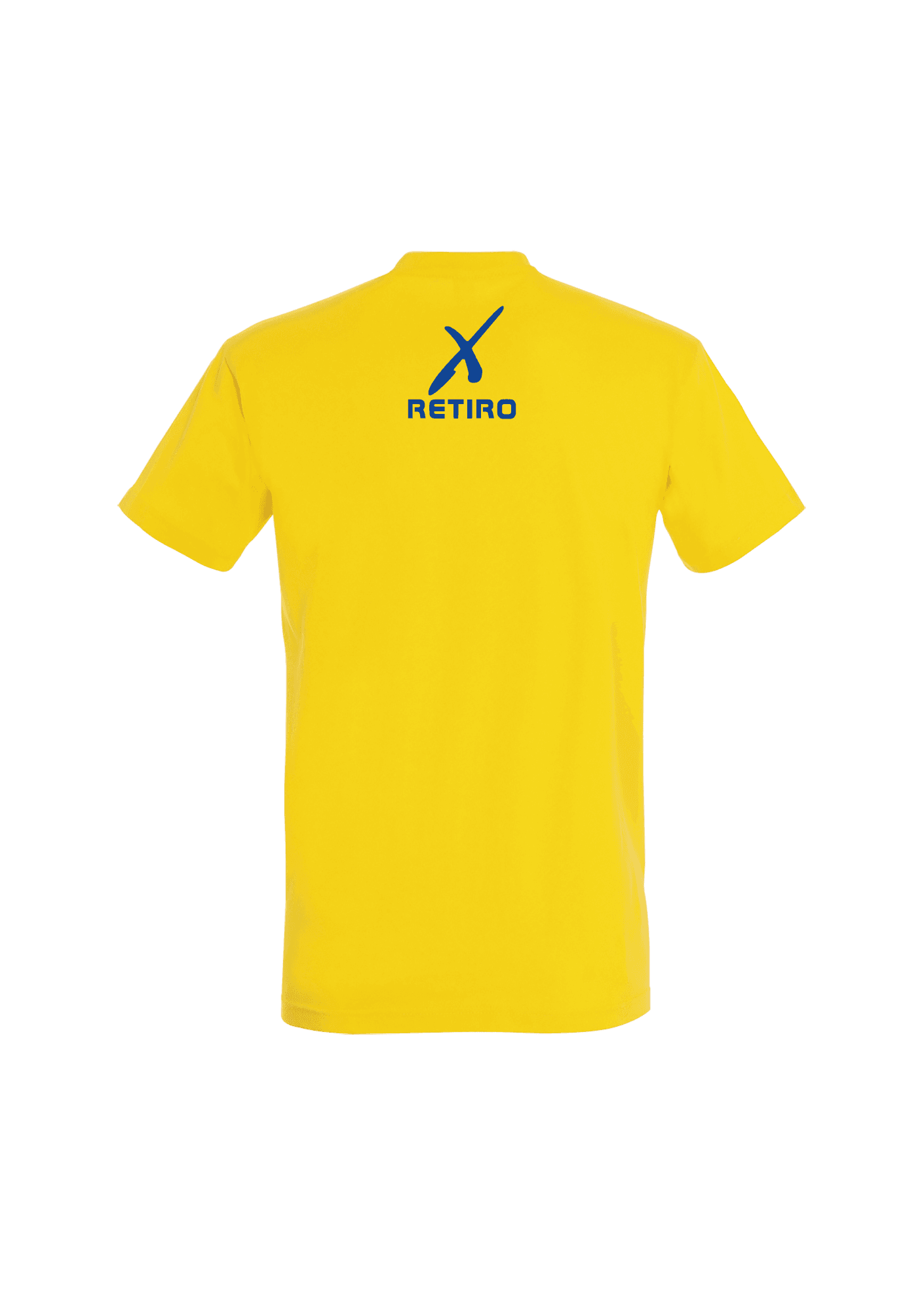 Camiseta amarilla para hombre 190g 002 XFITNESS RETIRO - XFR02-IMPERIALJAUNEDOS